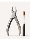 Nail nippers and brush