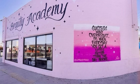 The GHLA Beauty Academy building on W Pico Blvd, Los Angeles