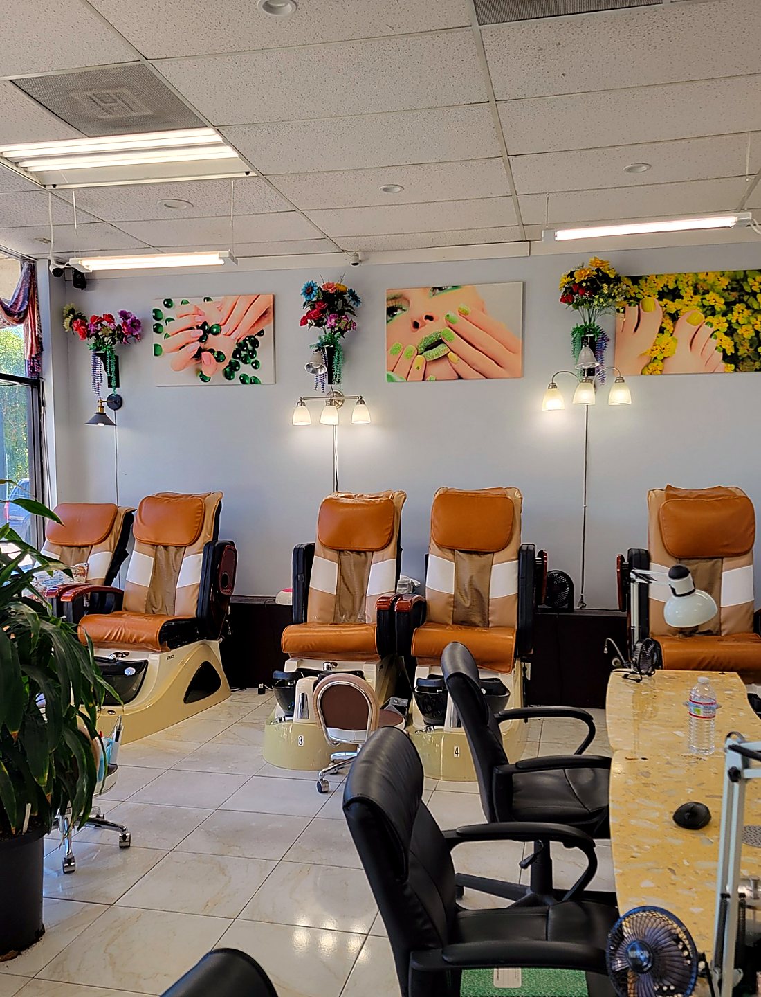 The pedicure area at Nails Effects