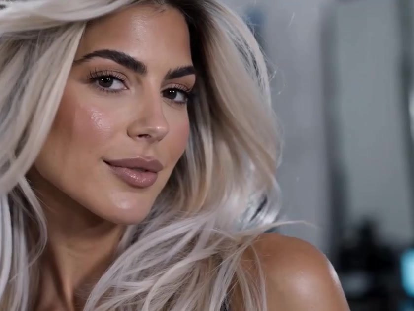 Icy platinum blonde hair after lightening