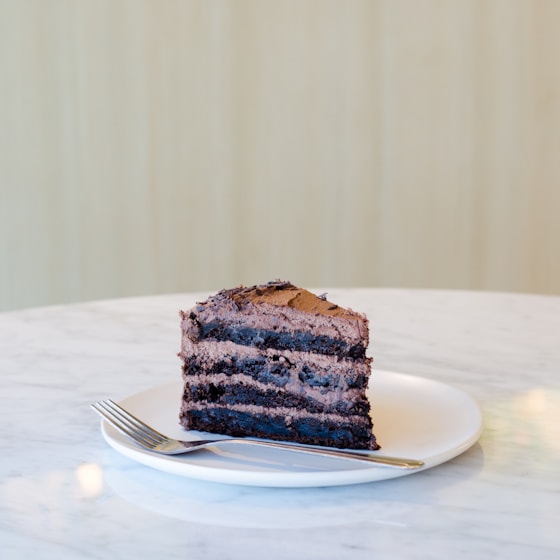 Slice of layer cake