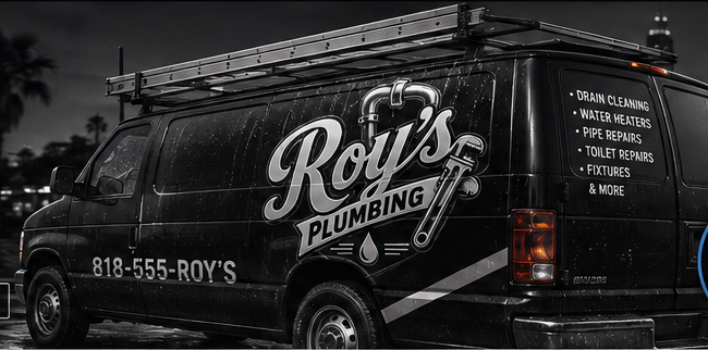 Roy's Plumbing service van