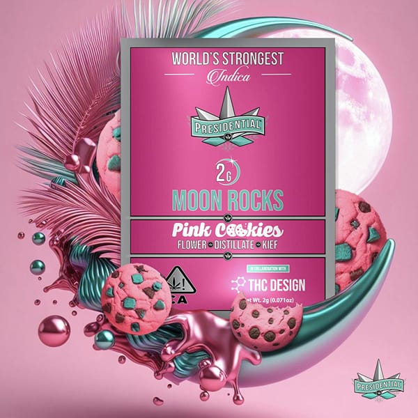 Moon Rocks Pink Cookies 2g