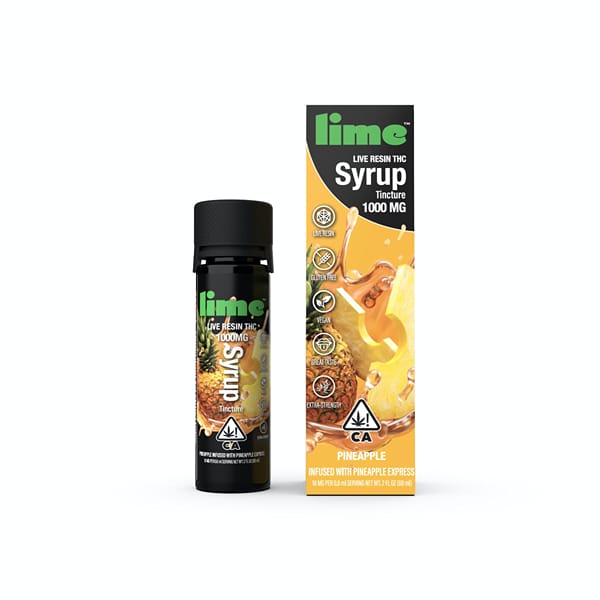 1000mg Live Resin THC Syrup Tincture Pineapple
