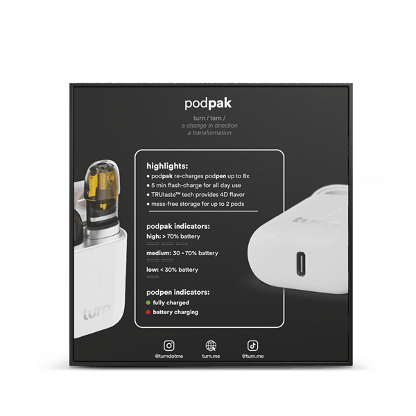 Podpak White Battery Case