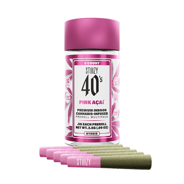 Pink Acai .5g 40's Infused Preroll 5 Pack