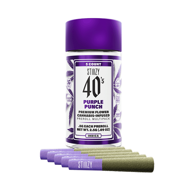 Purple Punch .5g 40's Infused Preroll 5 Pack