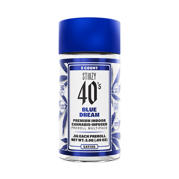 Blue Dream .5g 40's Infused Preroll 5 Pack