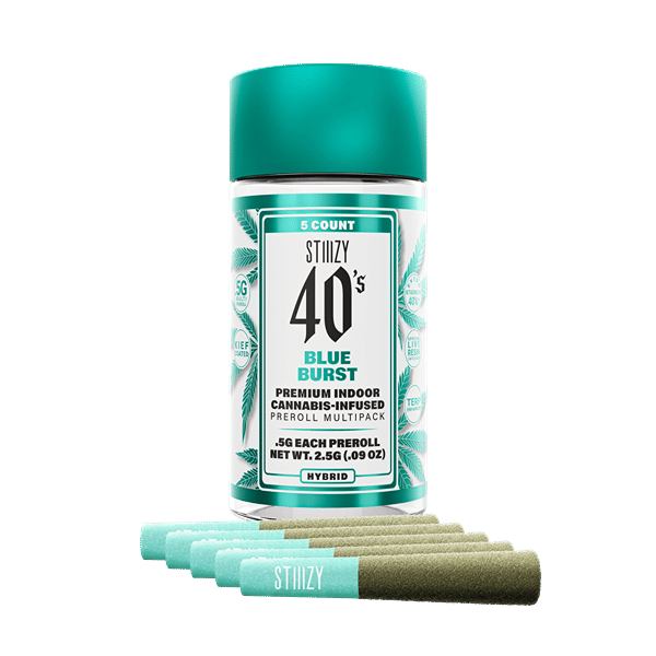 Blue Burst - .5g 40's Infused Preroll 5 Pack