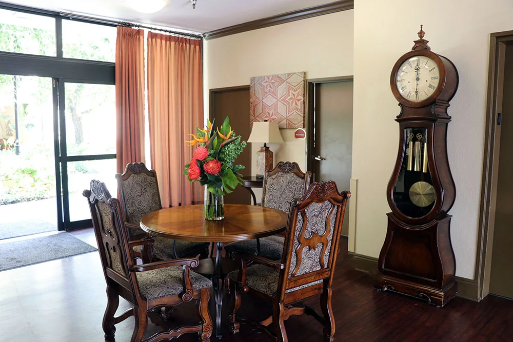 A private dining table set for a family occasion